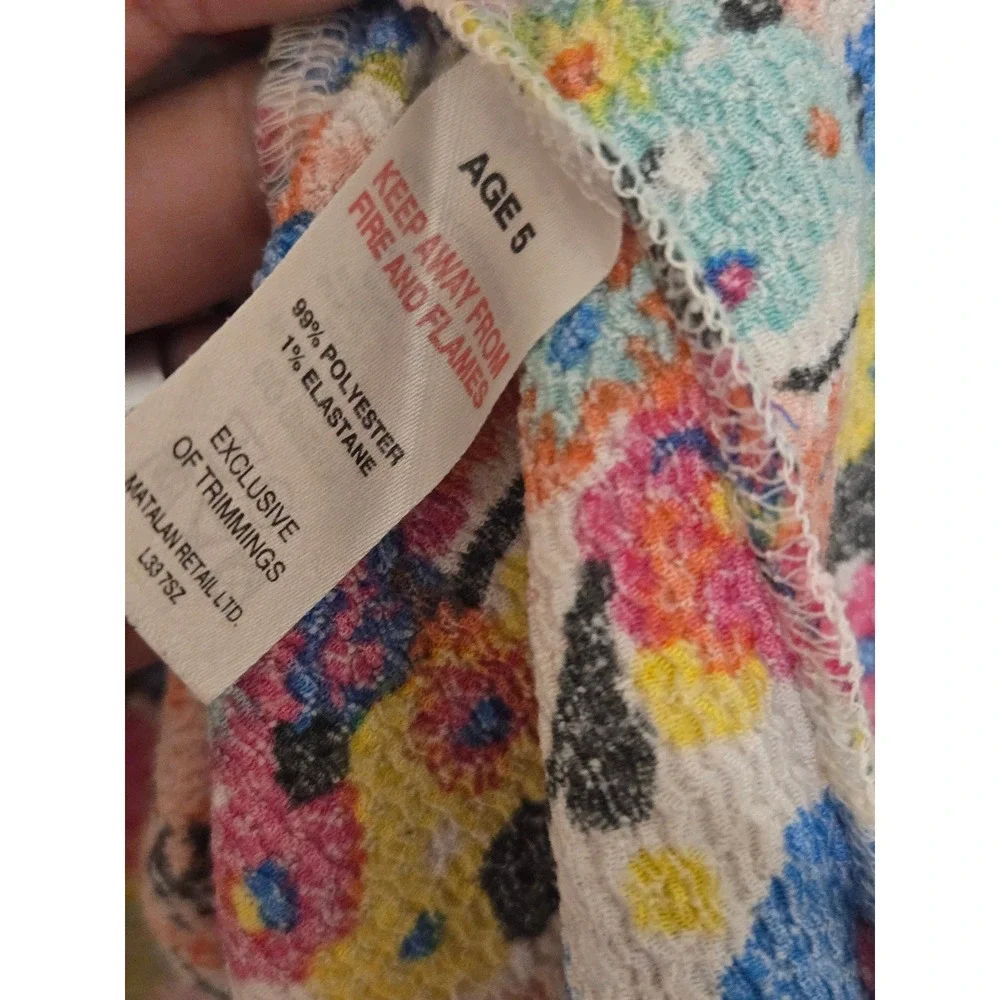 I Love‎ Girlswear Matalan Girls Floral Tiered Sundress Age 5 Tie Shoulder Multi
